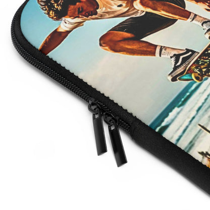 Skateboarders at Venice Beach Laptop Sleeve — Vintage Surf Skateboard Design