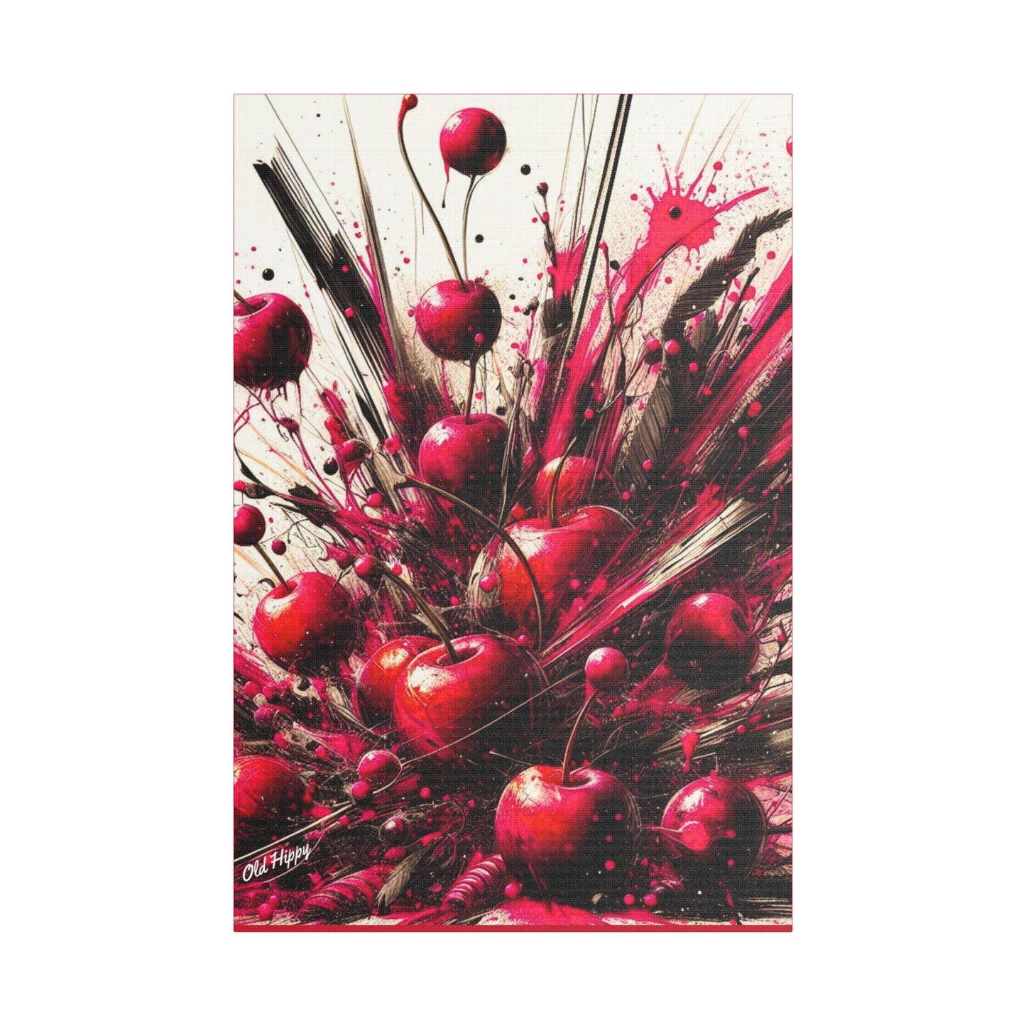 Wild Cherry Burst Canvas Art