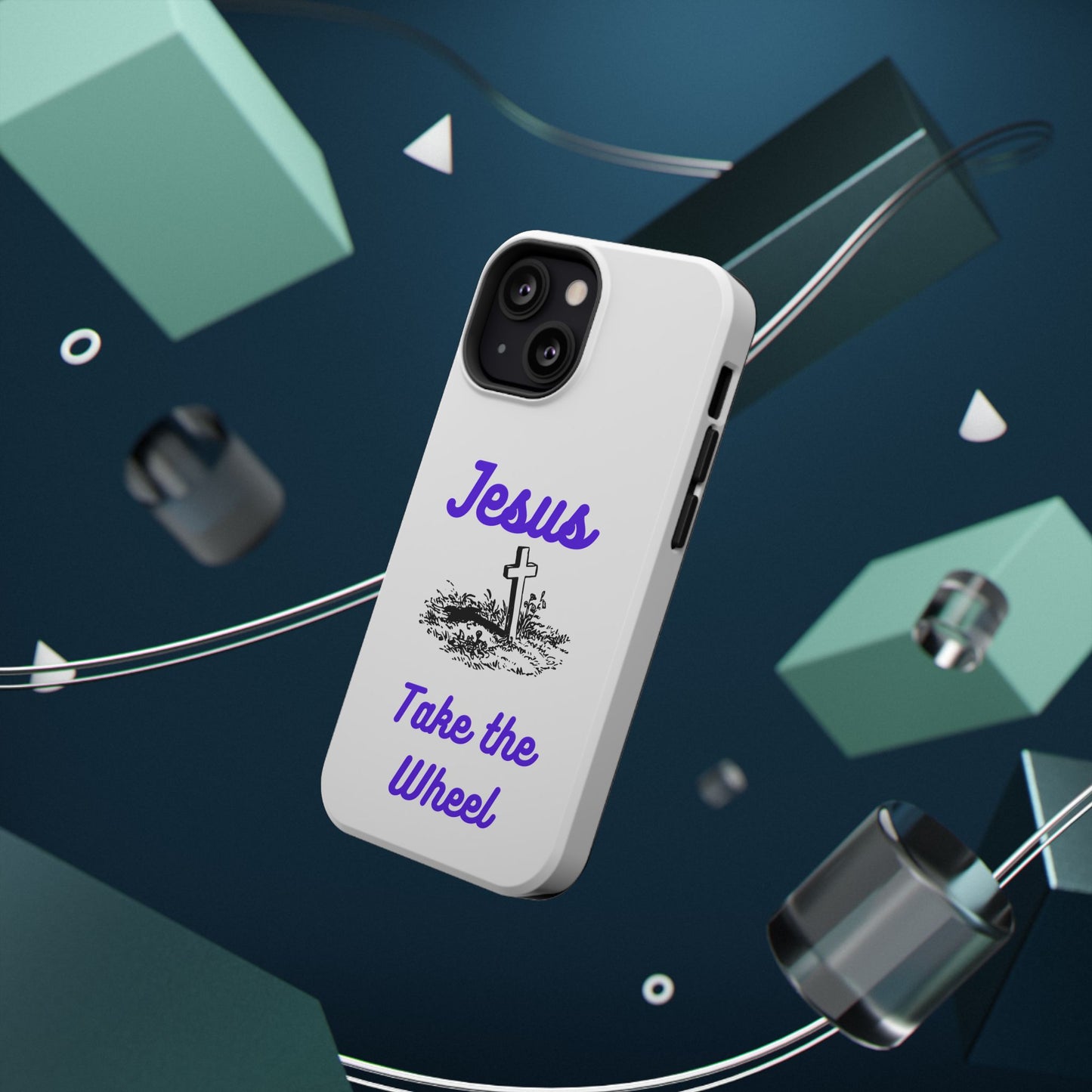 Jesus Take the Wheel Phone Case — Christian Impact-Resistant iPhone Case