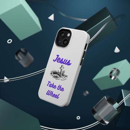 Jesus Take the Wheel Phone Case — Christian Impact-Resistant iPhone Case