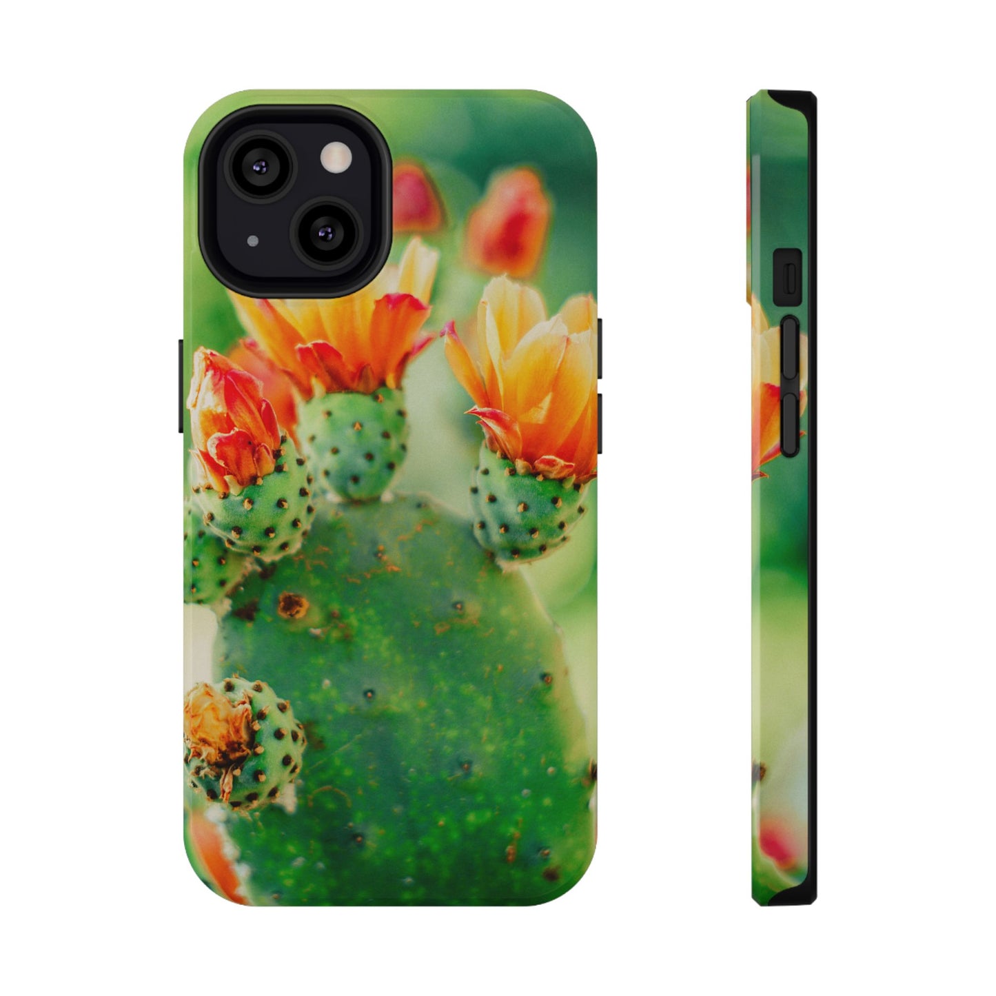 Cactus Bloom Phone Case — Impact-Resistant Floral iPhone Cover