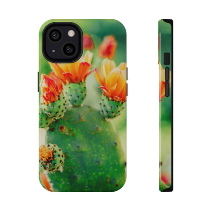Cactus Bloom Phone Case — Impact-Resistant Floral iPhone Cover