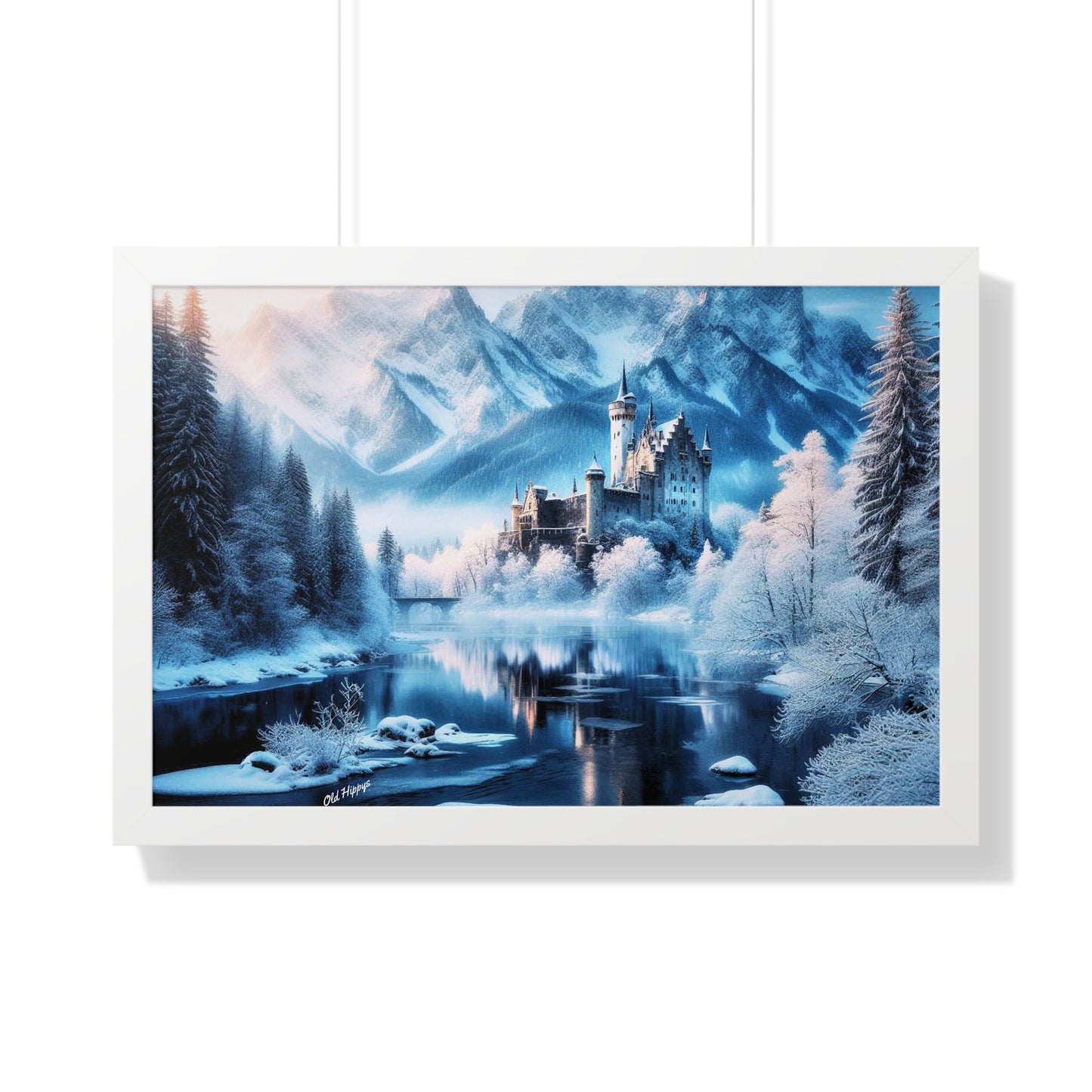 Winter Castle Framed Poster