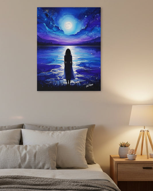 Moonlight Reverie- Canvas AI Art by Old Hippy