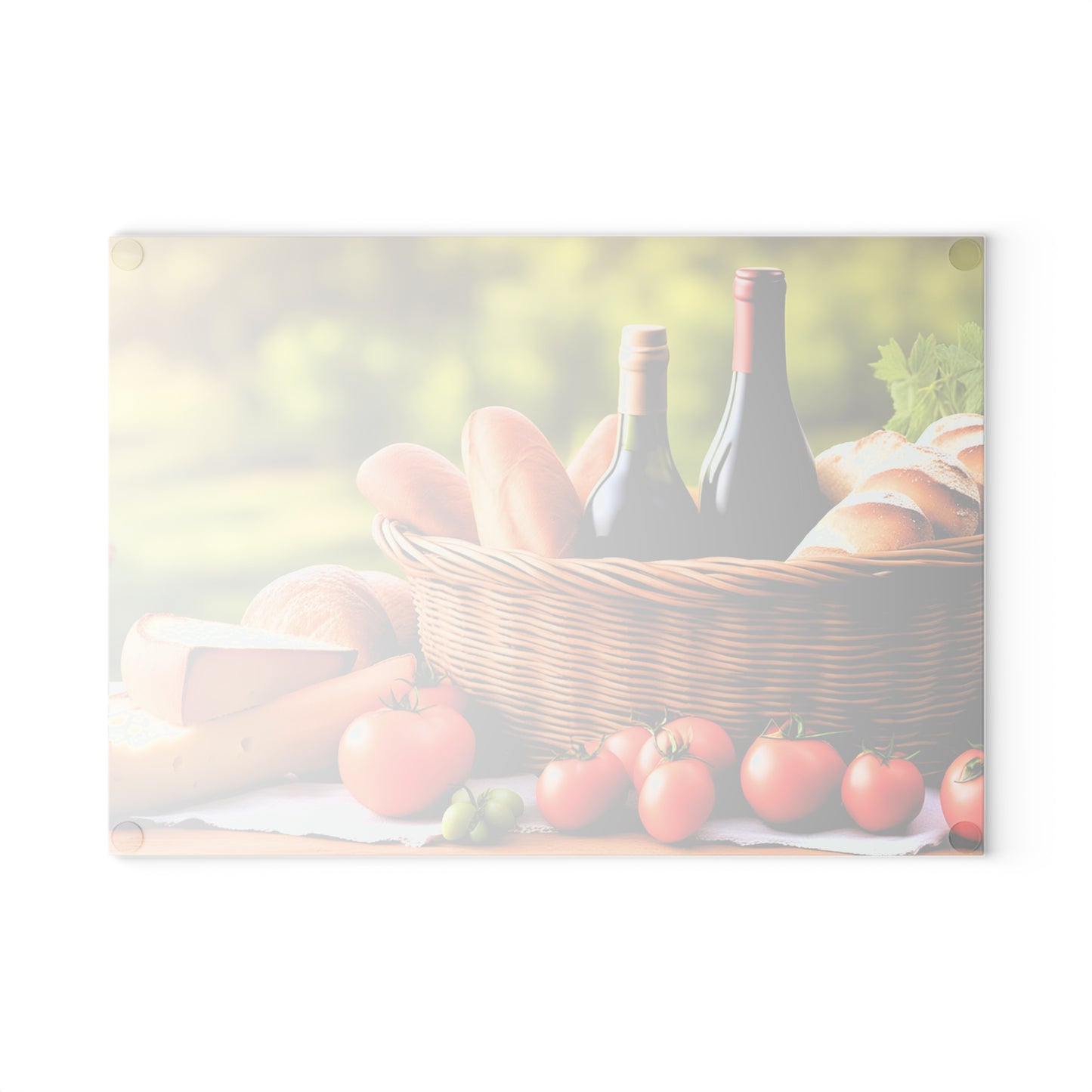 Food for Lovers Glass Cutting Board