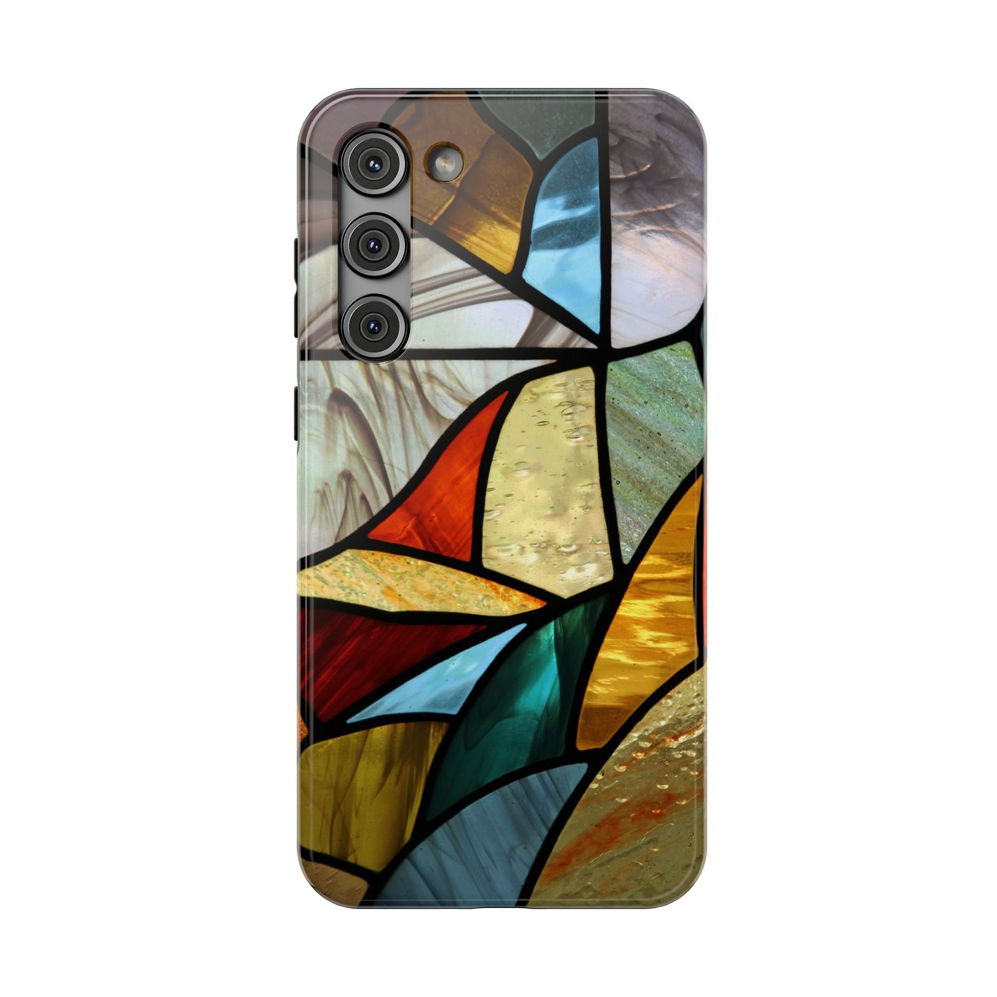 Stained Glass Impact Phone Case — Colorful Mosaic Protective Cover