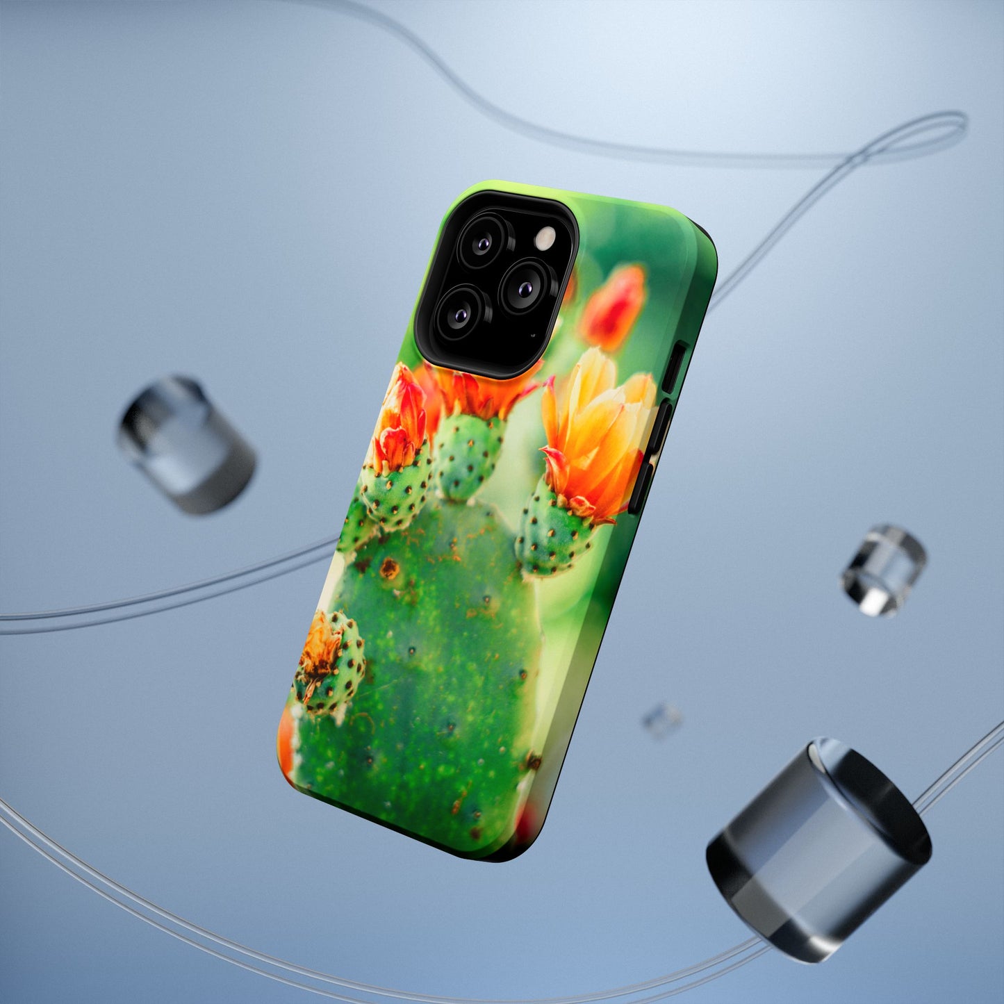 Cactus Bloom Phone Case — Impact-Resistant Floral iPhone Cover