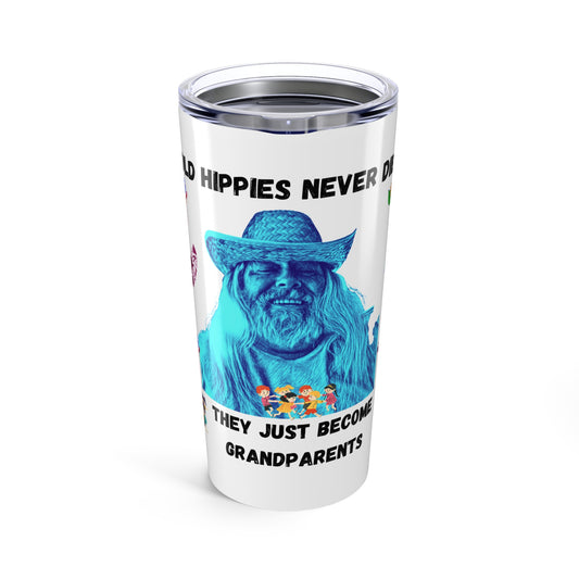 Old Hippies Never Die, They Just Become Grandparents Tumbler | 20oz