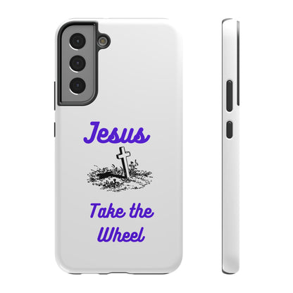 Jesus Take the Wheel Phone Case — Christian Impact-Resistant iPhone Case