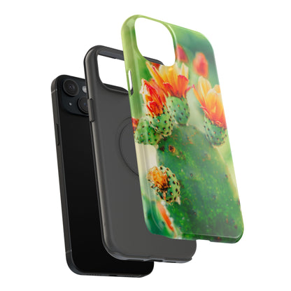 Cactus Bloom Phone Case — Impact-Resistant Floral iPhone Cover