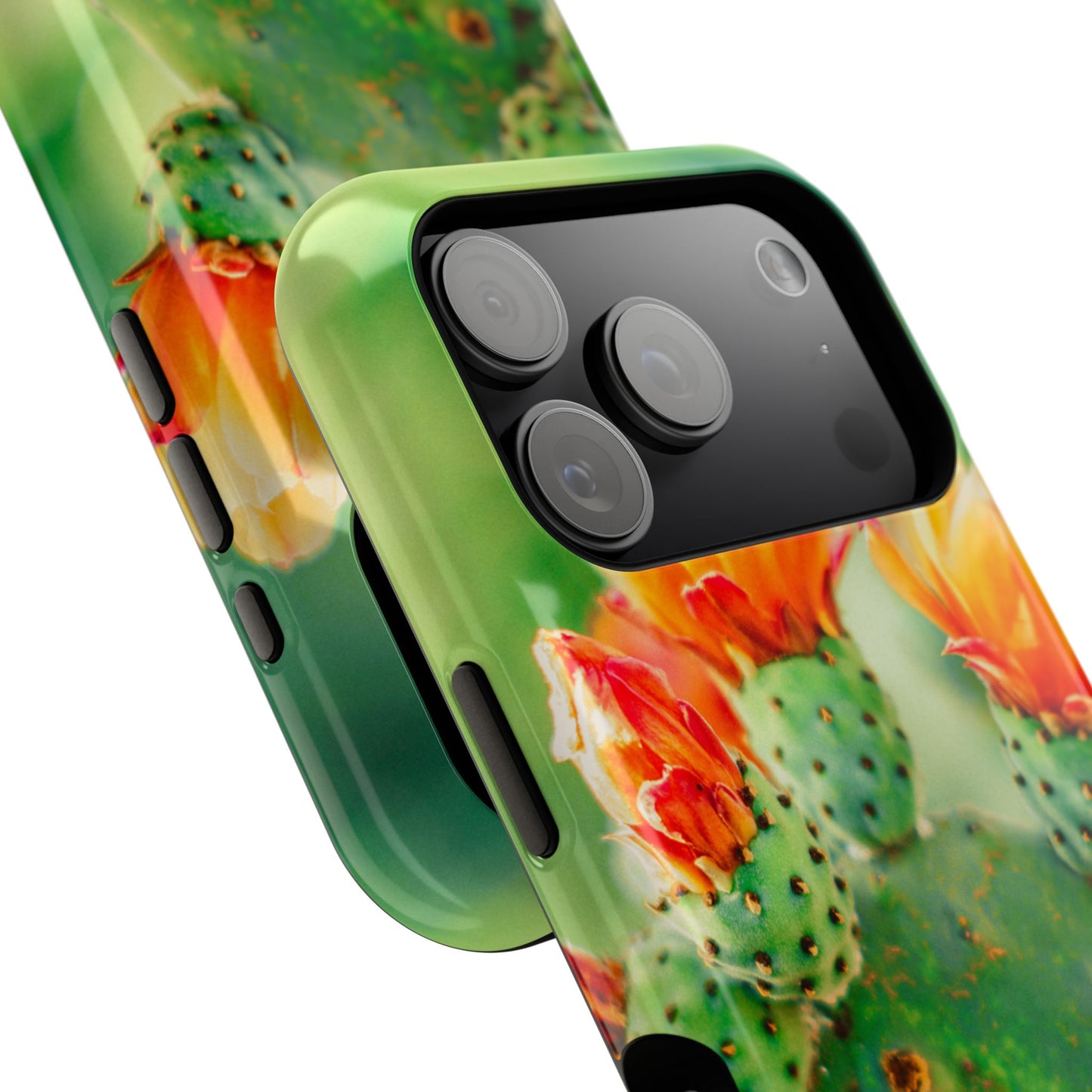 Cactus Bloom Phone Case — Impact-Resistant Floral iPhone Cover