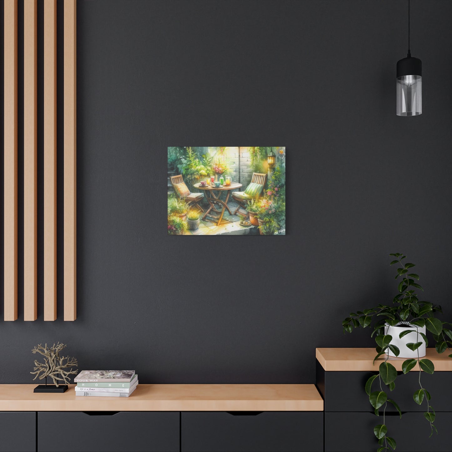 Serene Garden #1 Canvas Wrap