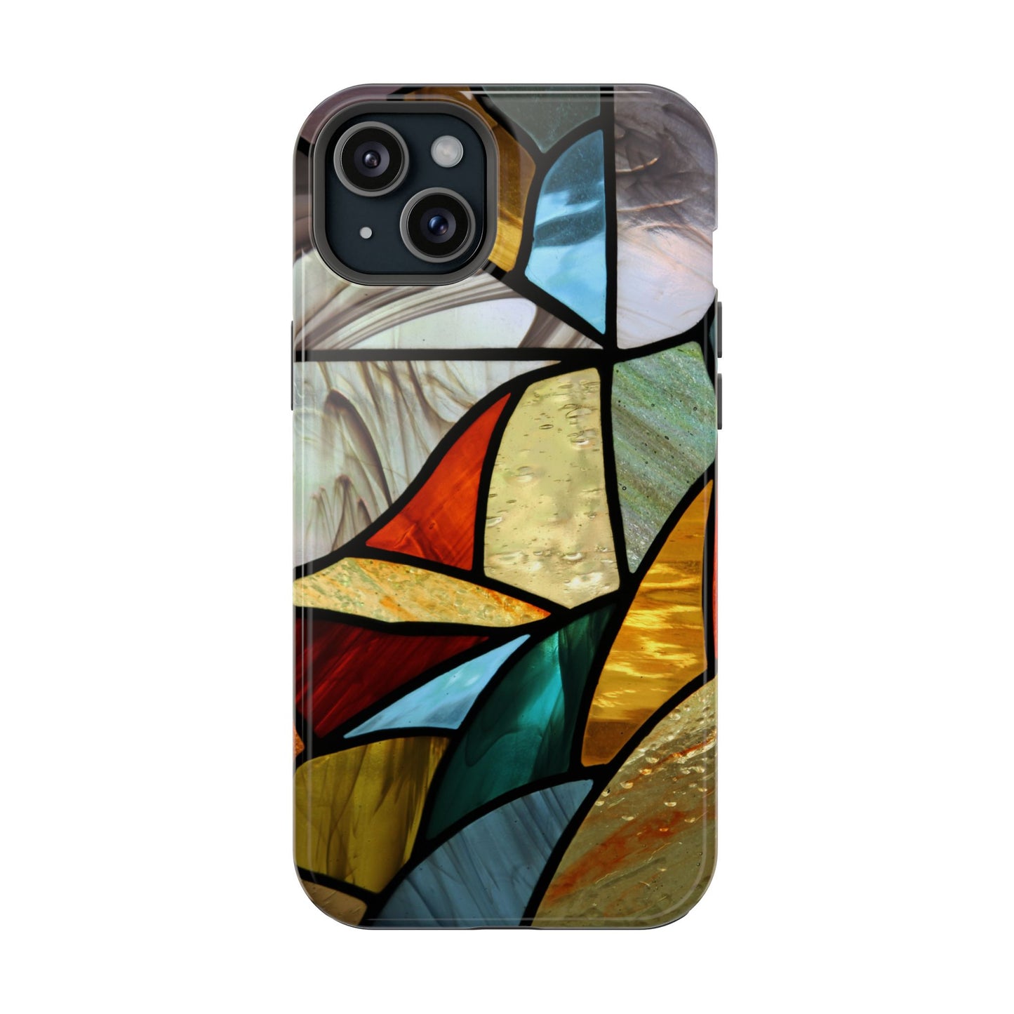 Stained Glass Impact Phone Case — Colorful Mosaic Protective Cover