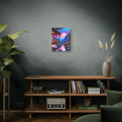 "Moonlit Sanctuary" – AI-Generated Canvas Art by Old Hippy