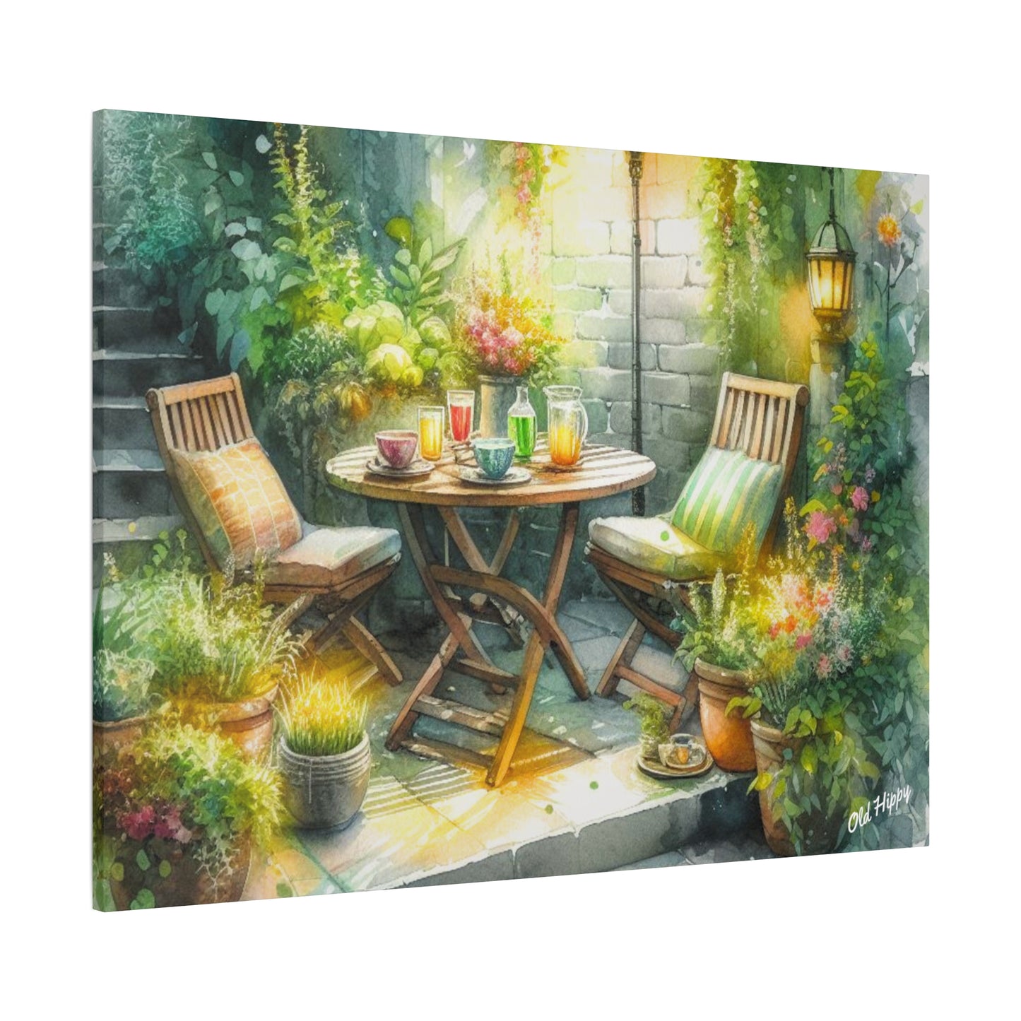 Serene Garden #1 Canvas Wrap