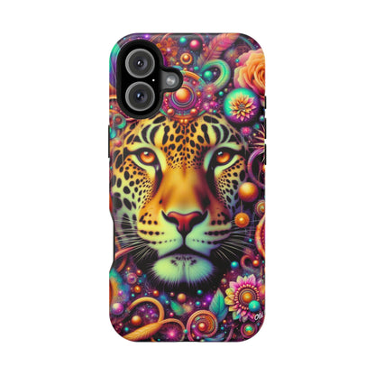 Leopard Psychedelic Phone Case — Vibrant Impact-Resistant iPhone Cover