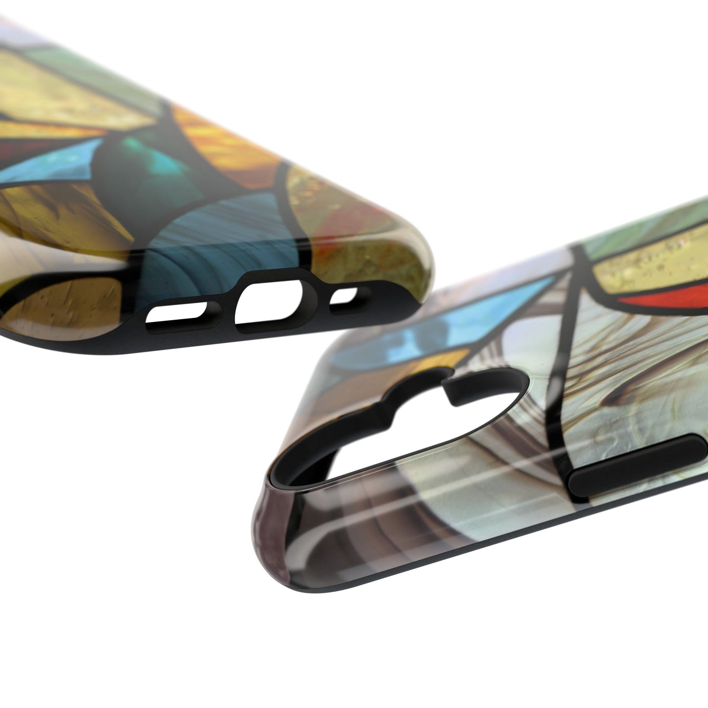 Stained Glass Impact Phone Case — Colorful Mosaic Protective Cover