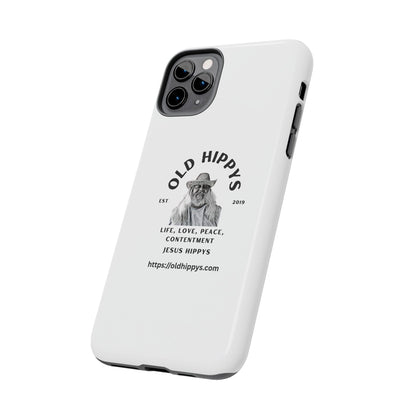 Old Hippys Phone Case — 'Life, Love, Peace, Contentment' Tough Protective Case