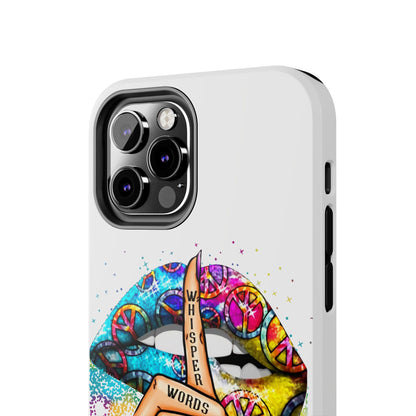 Let It Be Phone Case — Colorful Peace & 'Whisper Words of Wisdom' Design