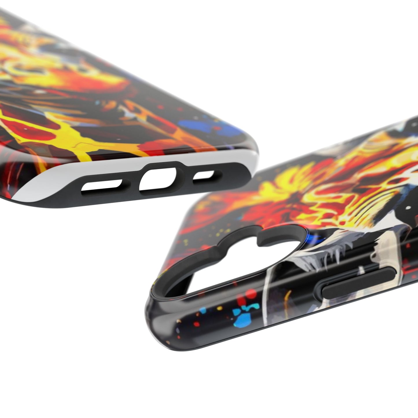 Funky Giraffe Art Impact-Resistant Phone Case —