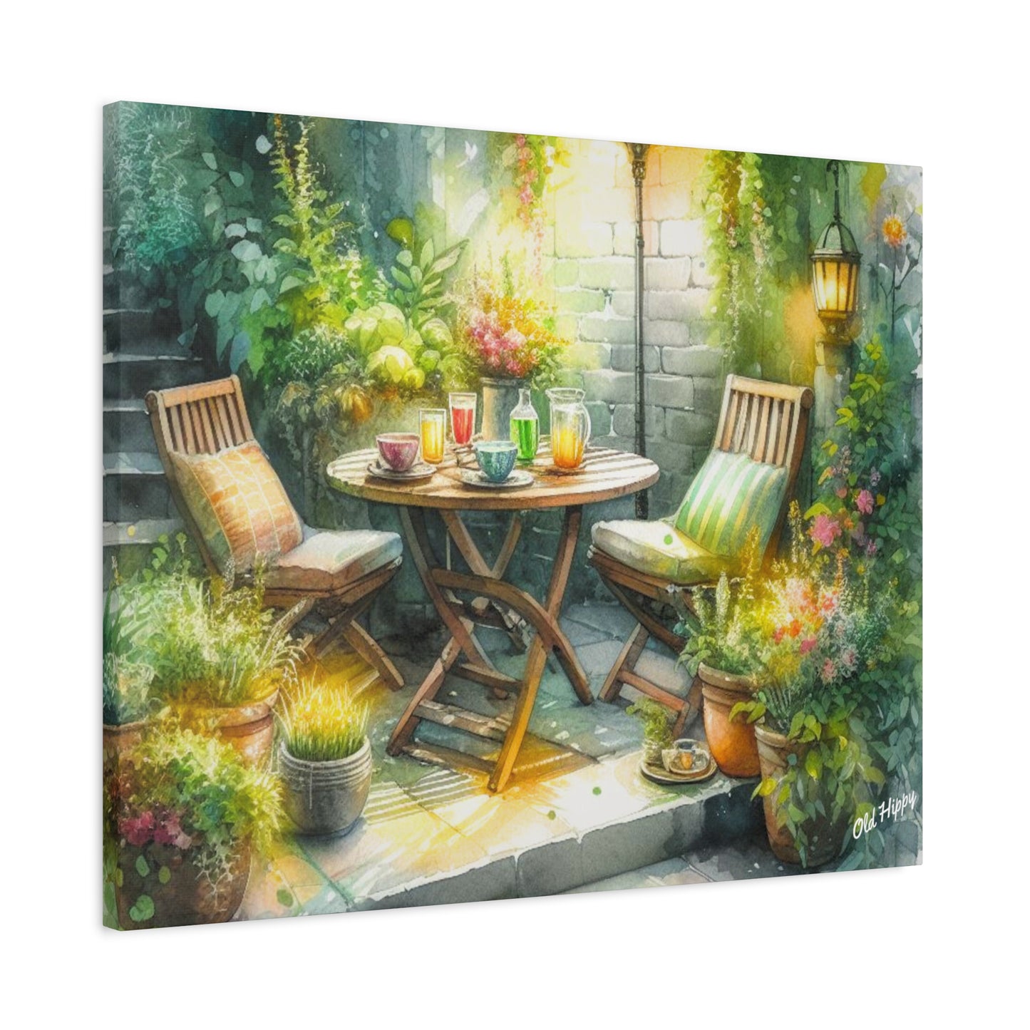 Serene Garden #1 Canvas Wrap