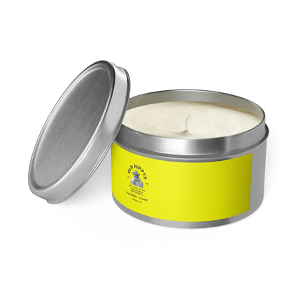 Scented Tin Candle — Bright Citrus Soy Candle from Old Hippys