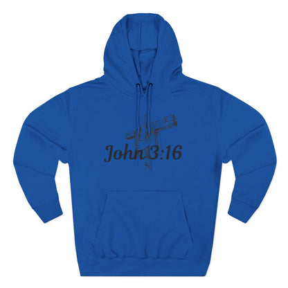 John 3:16 Cross Hoodie - Christian Faith Pullover