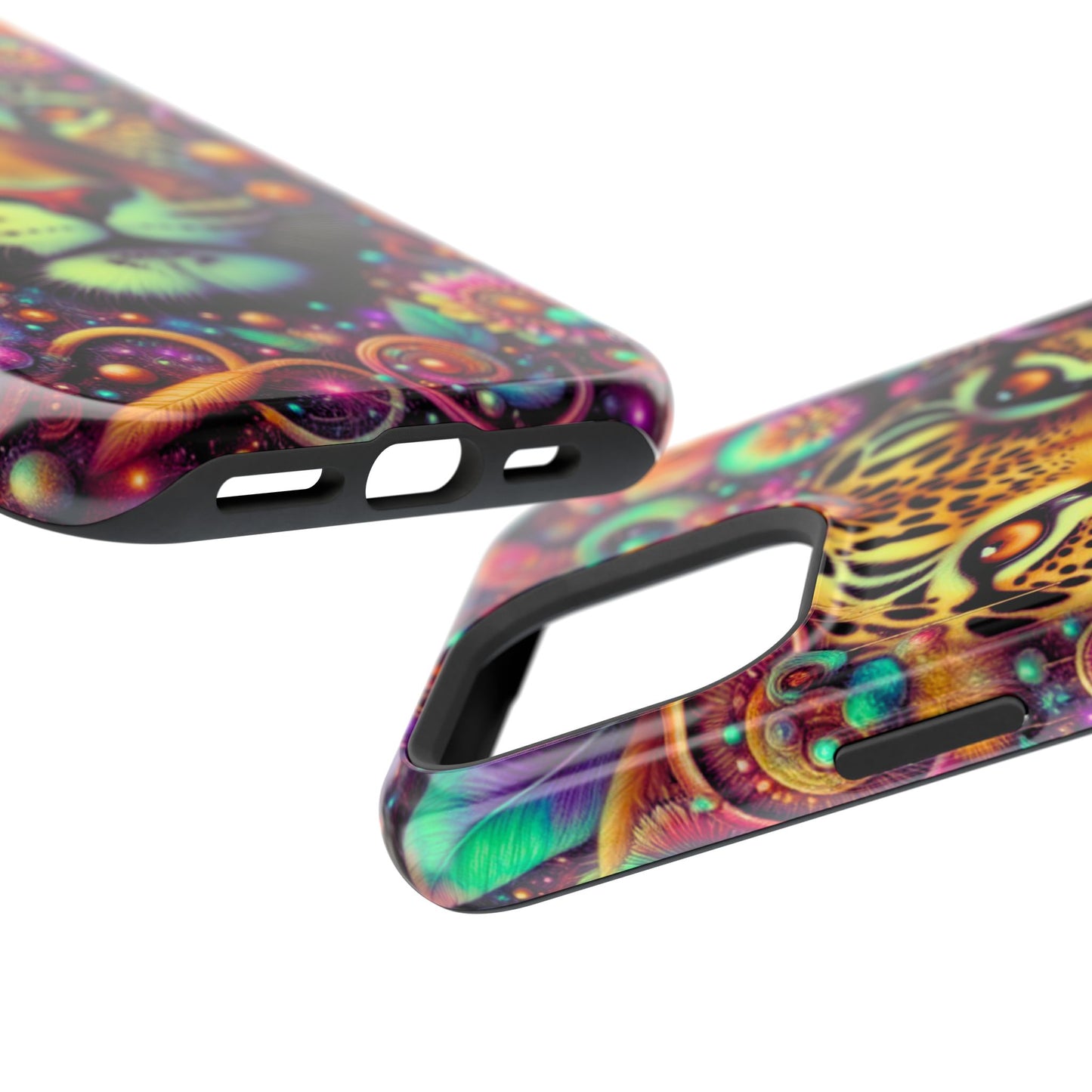 Leopard Psychedelic Phone Case — Vibrant Impact-Resistant iPhone Cover