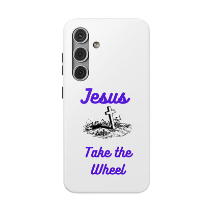 Jesus Take the Wheel Phone Case — Christian Impact-Resistant iPhone Case