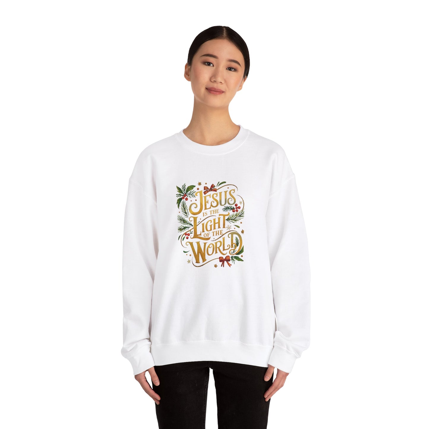 Jesus Light of the World Unisex Crewneck Sweatshirt