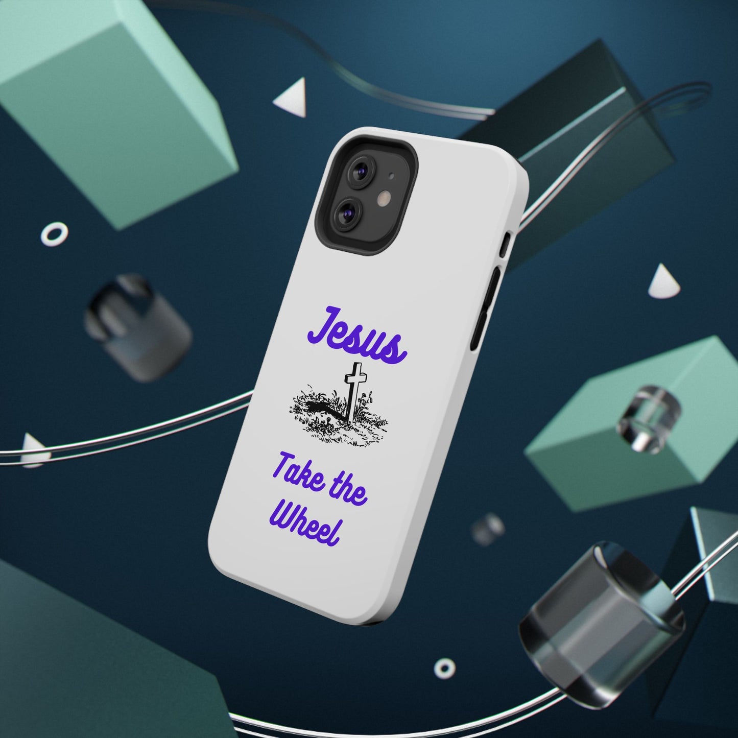 Jesus Take the Wheel Phone Case — Christian Impact-Resistant iPhone Case