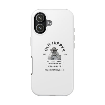 Old Hippys Phone Case — 'Life, Love, Peace, Contentment' Tough Protective Case