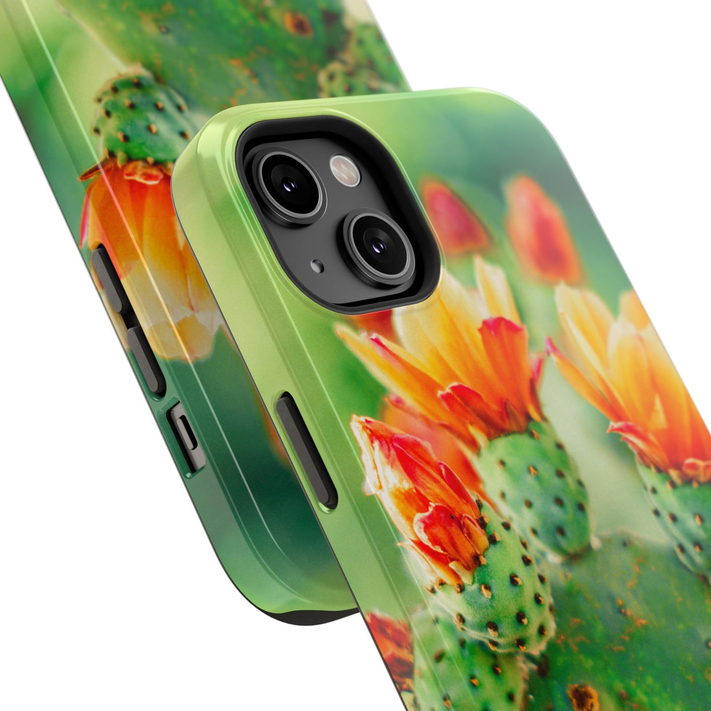 Cactus Bloom Phone Case — Impact-Resistant Floral iPhone Cover