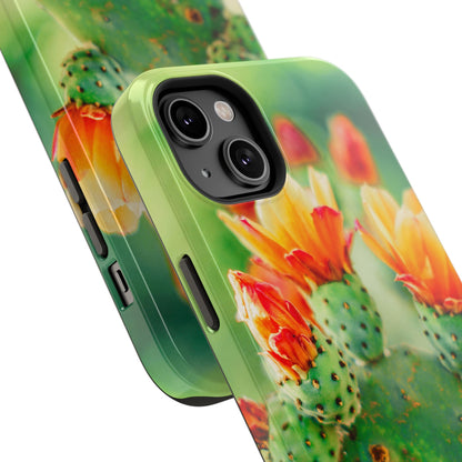 Cactus Bloom Phone Case — Impact-Resistant Floral iPhone Cover