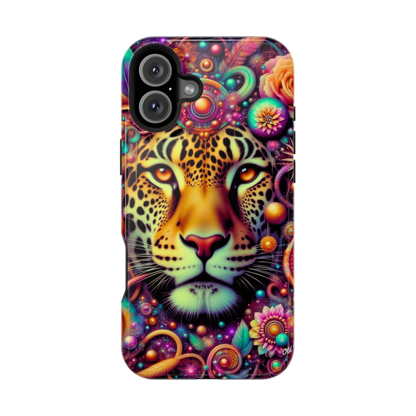 Leopard Psychedelic Phone Case — Vibrant Impact-Resistant iPhone Cover