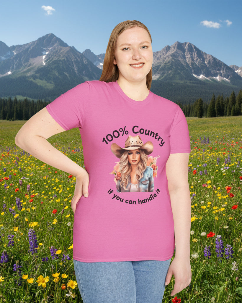 100% Country Softstyle T-Shirt