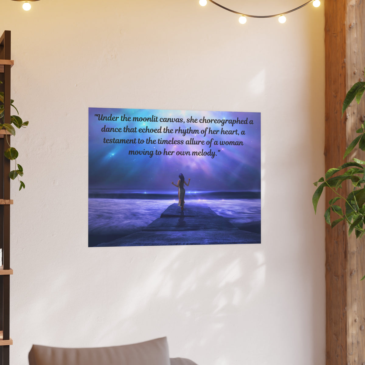 Moving to Her Own Melody Satin and Archival Matte Poster