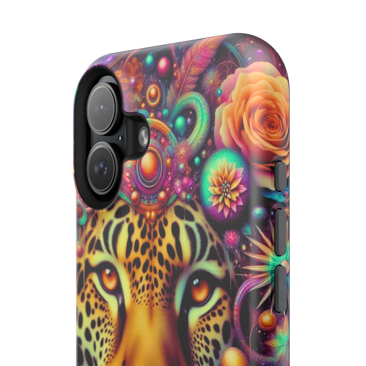 Leopard Psychedelic Phone Case — Vibrant Impact-Resistant iPhone Cover