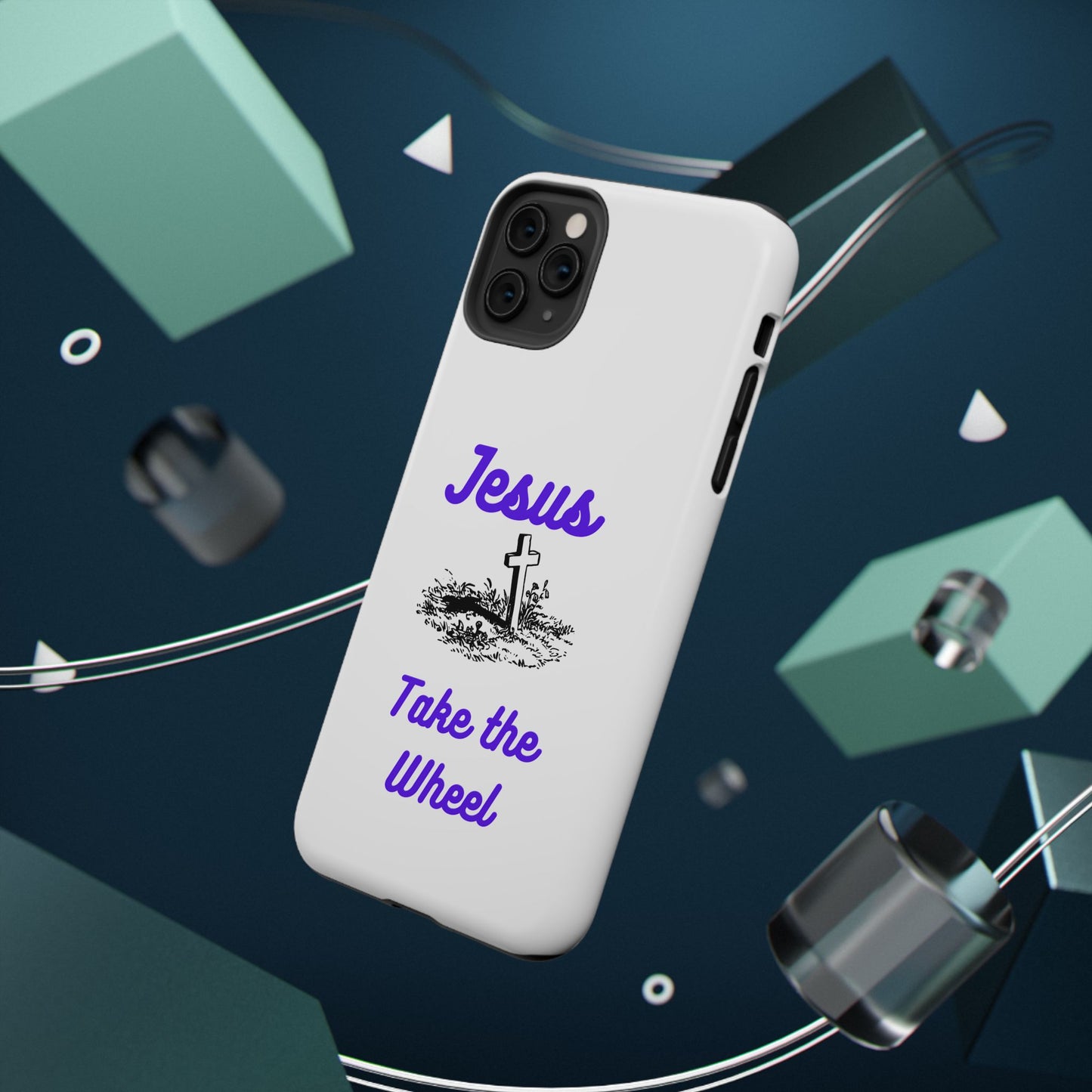 Jesus Take the Wheel Phone Case — Christian Impact-Resistant iPhone Case