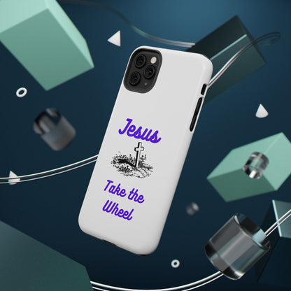 Jesus Take the Wheel Phone Case — Christian Impact-Resistant iPhone Case