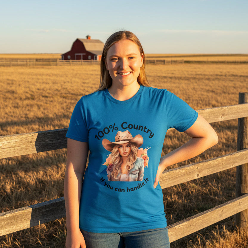 100% Country Softstyle T-Shirt