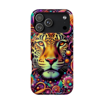 Leopard Psychedelic Phone Case — Vibrant Impact-Resistant iPhone Cover