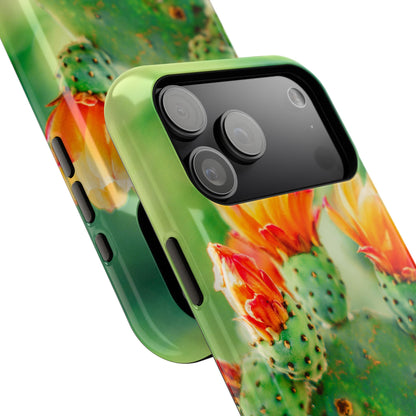 Cactus Bloom Phone Case — Impact-Resistant Floral iPhone Cover