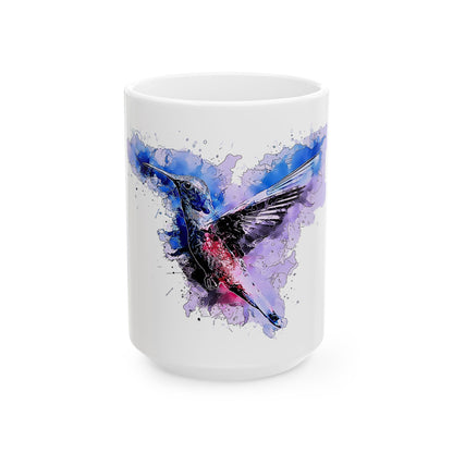 Hummingbird Watercolor Coffee Cup (11oz & 15oz)