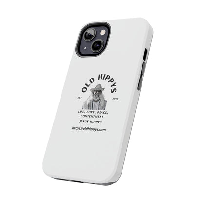 Old Hippys Phone Case — 'Life, Love, Peace, Contentment' Tough Protective Case