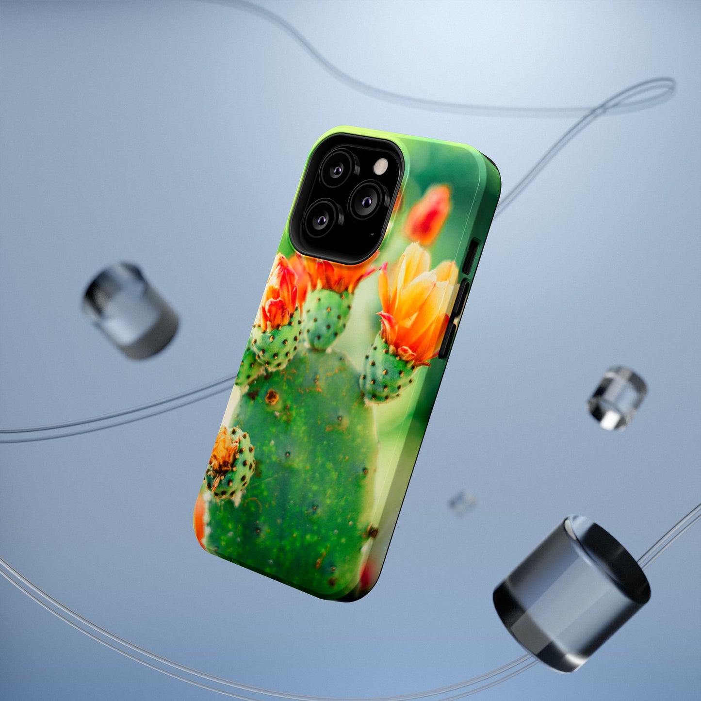 Cactus Bloom Phone Case — Impact-Resistant Floral iPhone Cover
