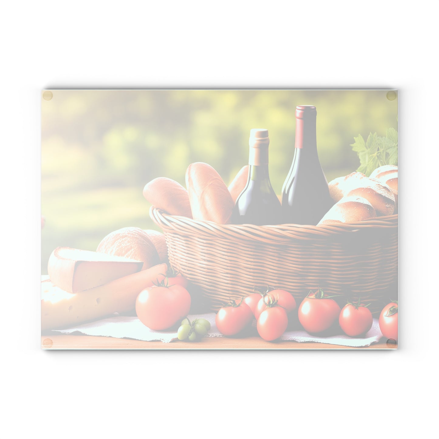 Food for Lovers Glass Cutting Board