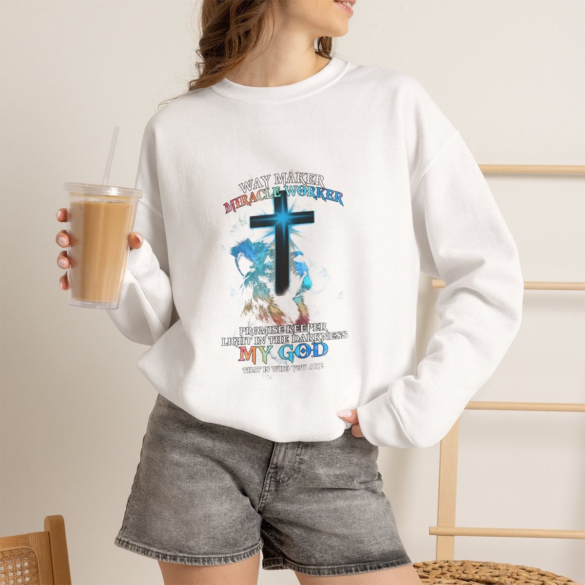 Way Maker Miracle Worker Unisex Crewneck Sweatshirt