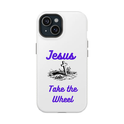 Jesus Take the Wheel Phone Case — Christian Impact-Resistant iPhone Case