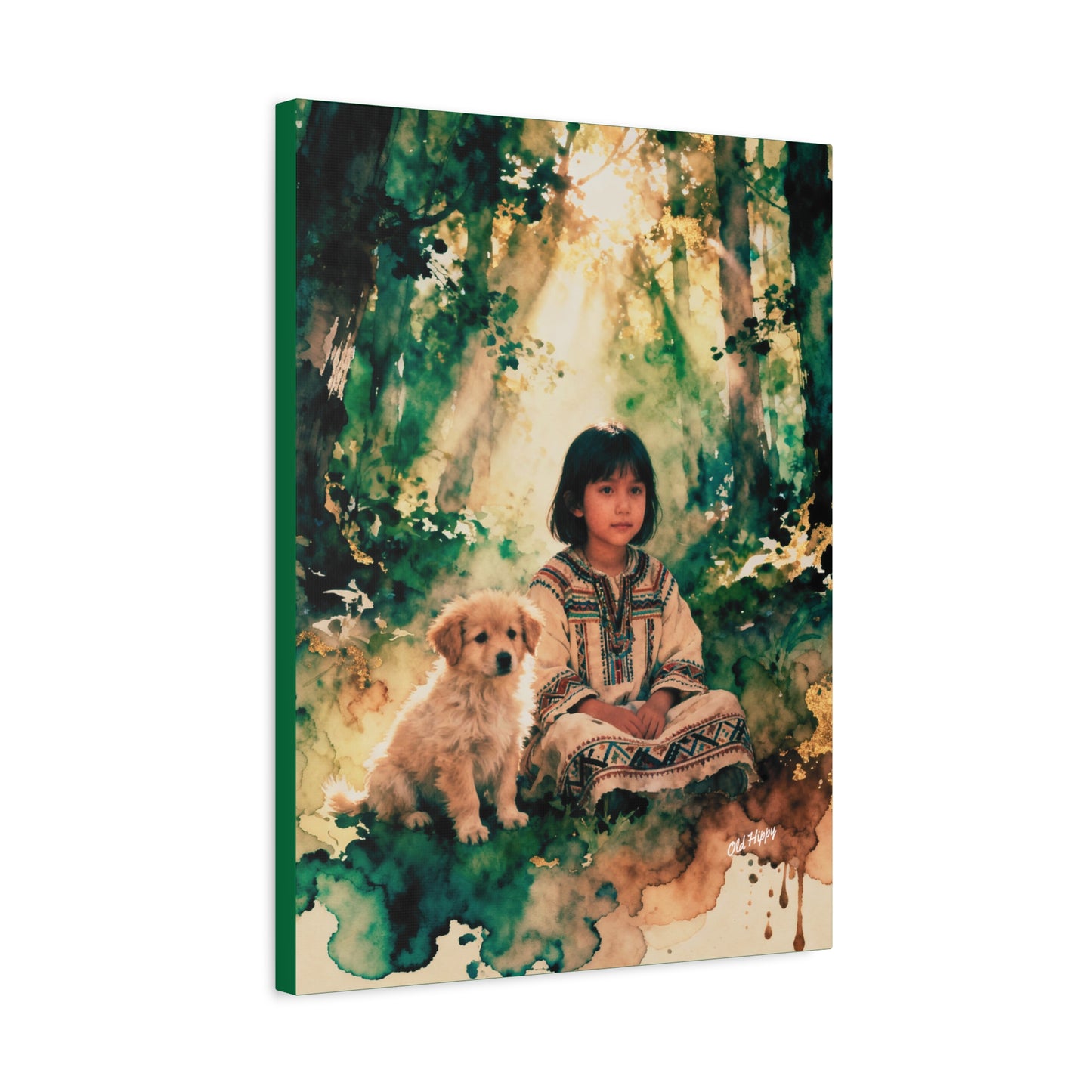 Reflections with a Friend AI Canvas by Old Hippy